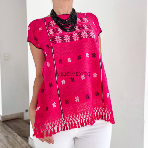 Blusa Amuzga rosa - M