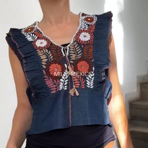 Blusas Leda Mezclilla - M/G