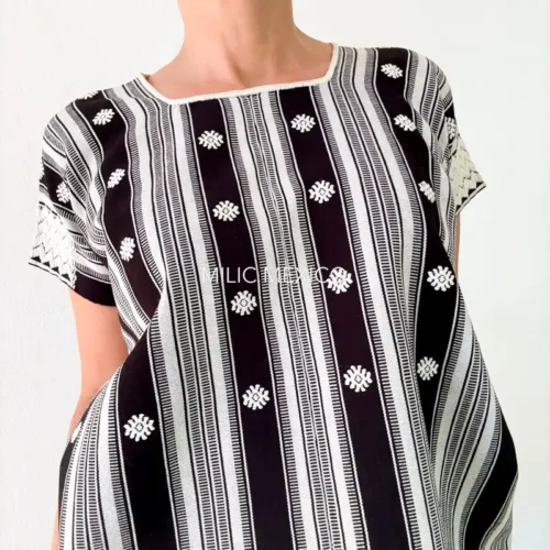 Blusa Pantelhó negro/blanco  - G