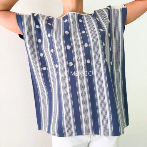Blusa Pantelhó azul/blanco  - G