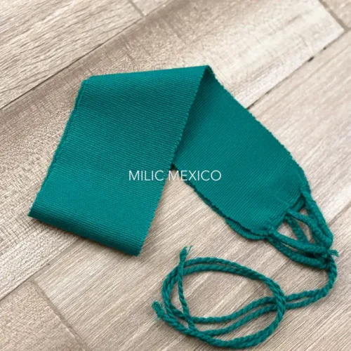 Faja de telar verde jade
