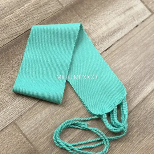 Faja de telar verde menta
