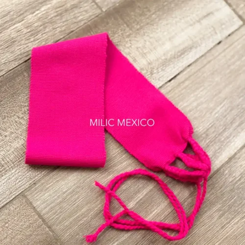 Faja de telar rosa mexicano