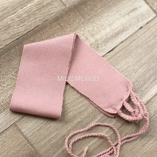 Faja de telar rosa pálido