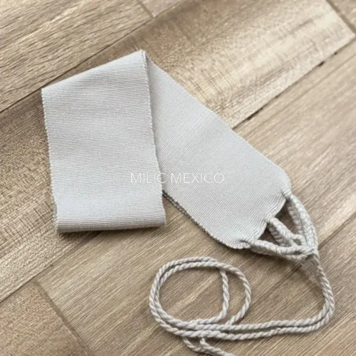 Faja de telar gris claro