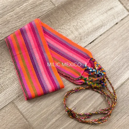 Faja de telar multicolor