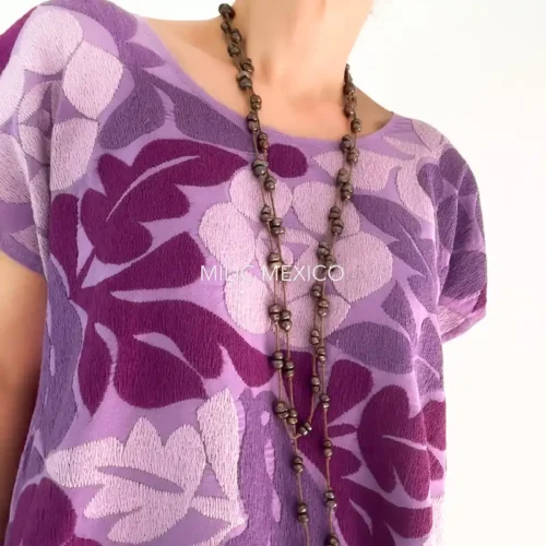 Blusa Jalapa de Díaz lilas - G