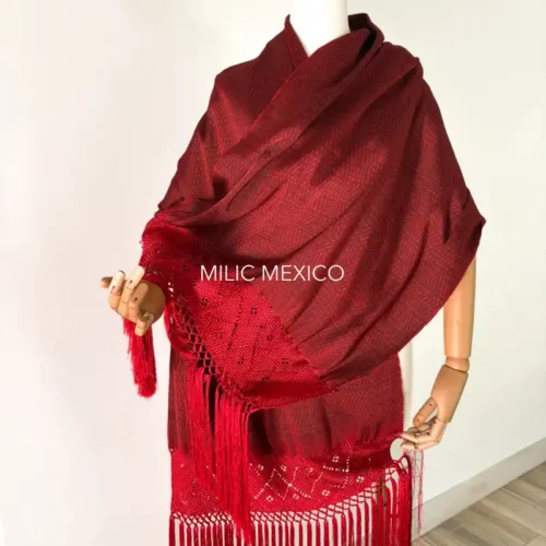 Rebozo de Bolita Santa María del Río rojo