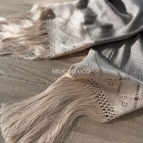 Rebozo de Bolita Santa María del Río champagne