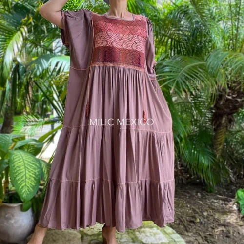 Vestido Paloma café capuchino - XXG