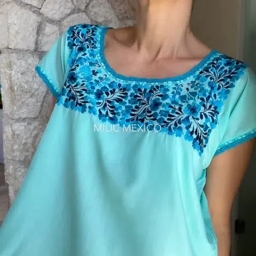 Blusa San Antonino Jazmín menta - M