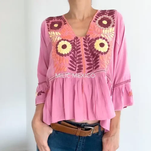 Blusa Ángela rosa - G