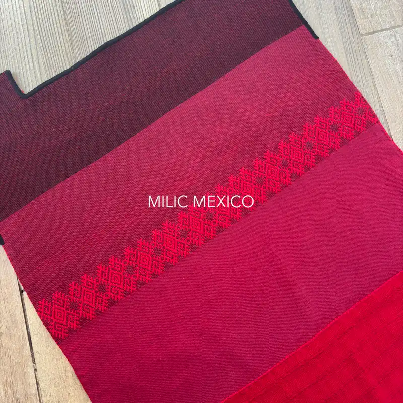 Huipil Cuadro rojo -Ch/G/XXG - Imagen 5