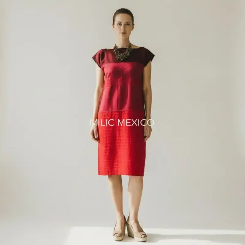 Huipil Cuadro rojo -Ch/G/XXG