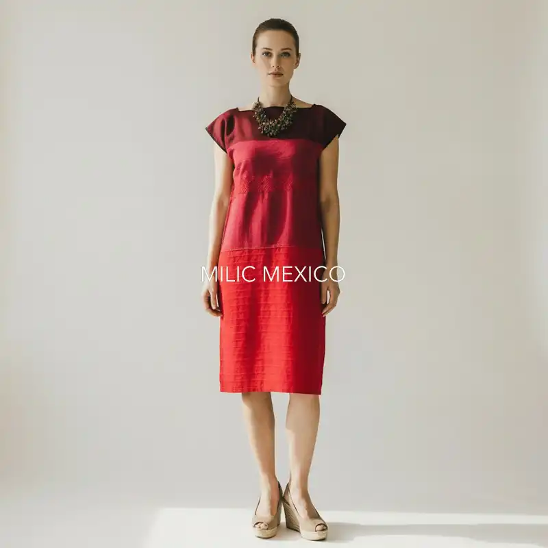 Huipil Cuadro rojo -Ch/G/XXG