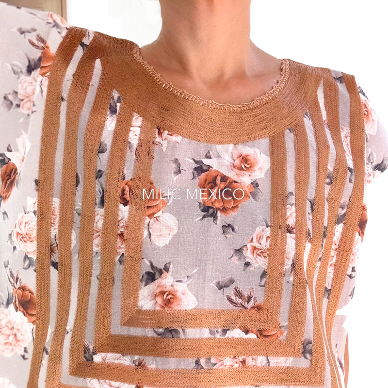 Blusa Cadenilla crochet tostado - M