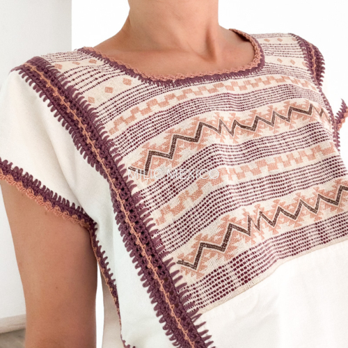 Blusa Amuzga crochet blanco - M
