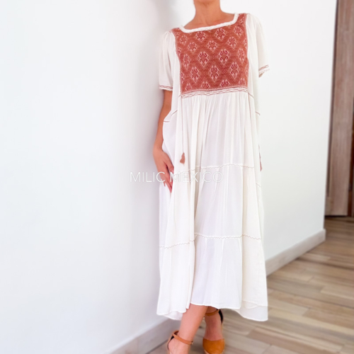Vestido Paloma blanco - XXG