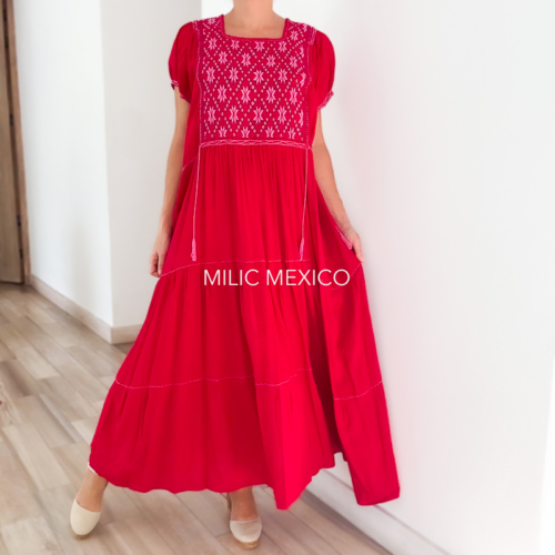 Vestido Paloma rojo - XXG