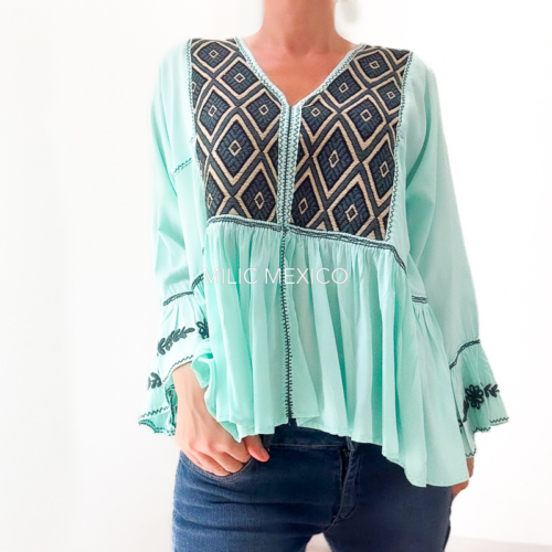 Blusa Amanda menta - G
