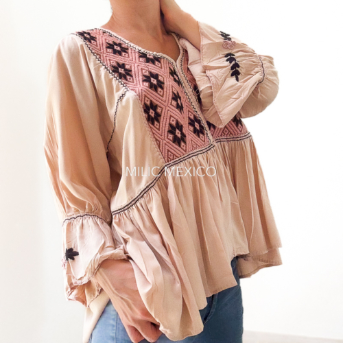 Blusa Amanda beige - G