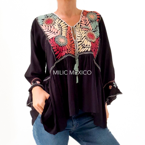 Saco Ángela negro/colores - XG