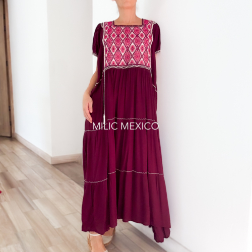 Vestido Paloma vino - XXG