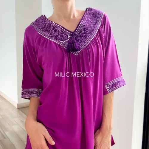 Blusa Pahuatlán bugambilia - G