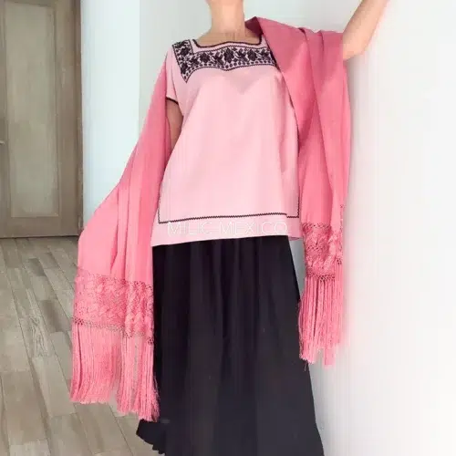 Blusa Pahuatlán rosa - XG
