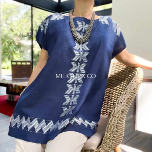 Blusa Carranza azul - XXG