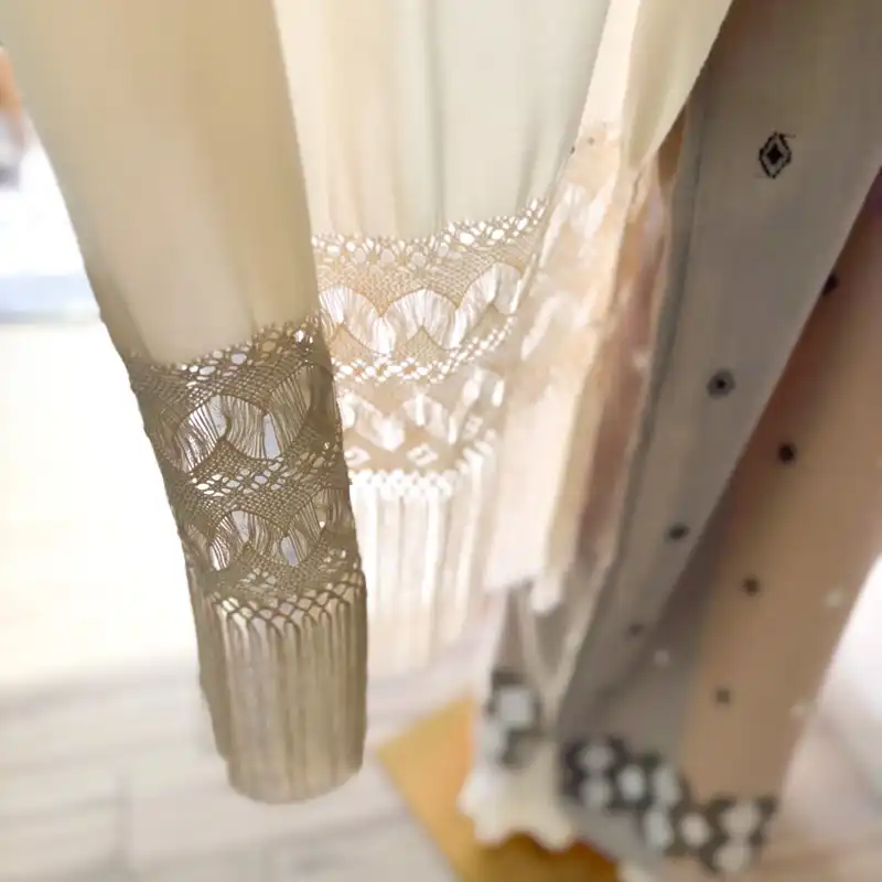 Huipil Carranza Largo tostado - Unitalla - Imagen 4