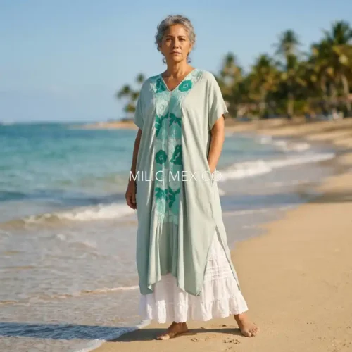 Túnica Jalapa de Díaz menta - 3XG