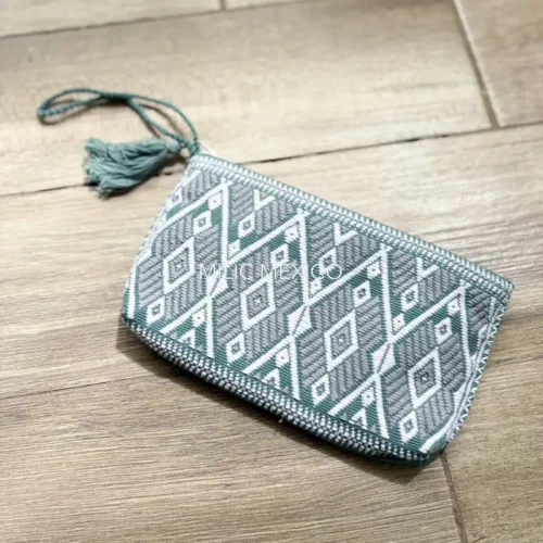 Cosmetiqueras de Telar con forro verde