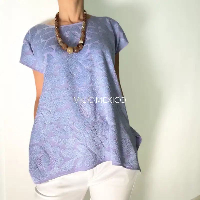 Blusa Jalapa de Díaz lila - M - Imagen 2