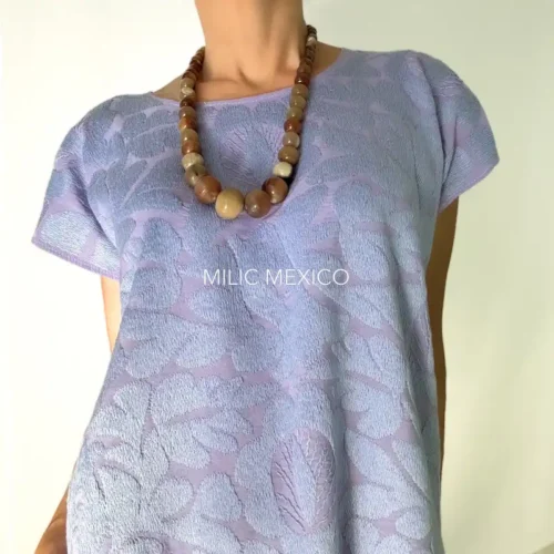 Blusa Jalapa de Díaz lila - M