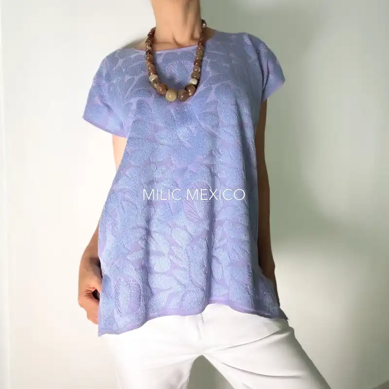 Blusa Jalapa de Díaz lila - M - Imagen 4