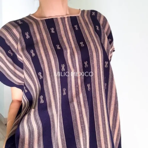 Blusa Pantelhó azul/beige - G