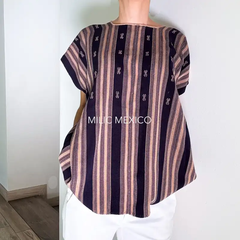 Blusa Pantelhó azul/beige - G - Imagen 3