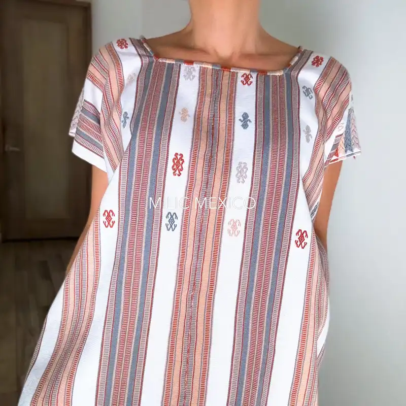 Blusa Clara blanco/gris/beige - G - Imagen 4