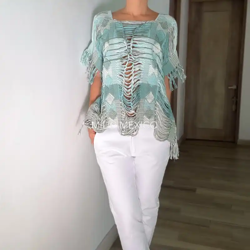 Capa Zinancantán menta - Unitalla - Imagen 2