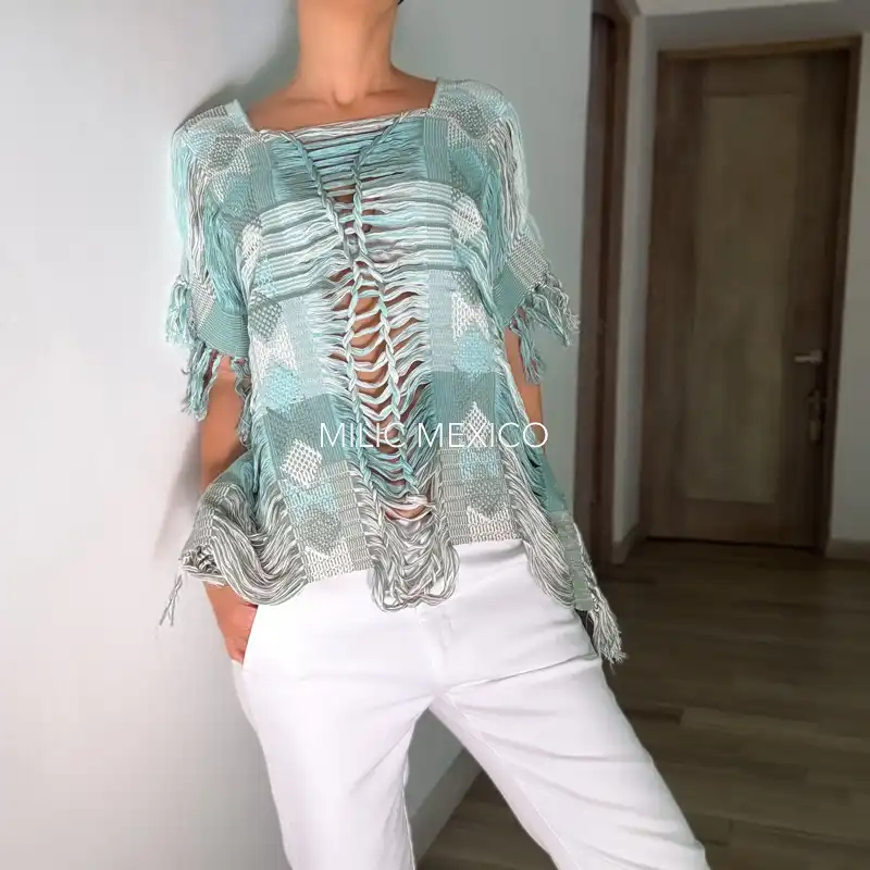 Capa Zinancantán menta - Unitalla - Imagen 4