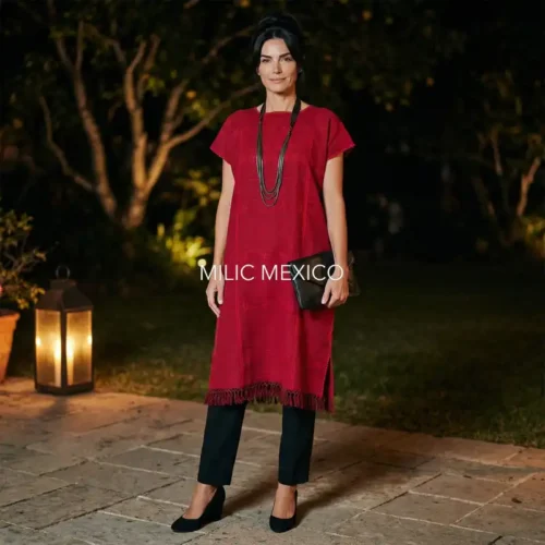 Huipil Amuzgo un lienzo rojo - G