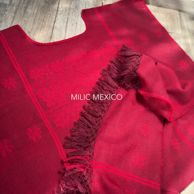 Huipil Amuzgo un lienzo rojo - G - Imagen 5