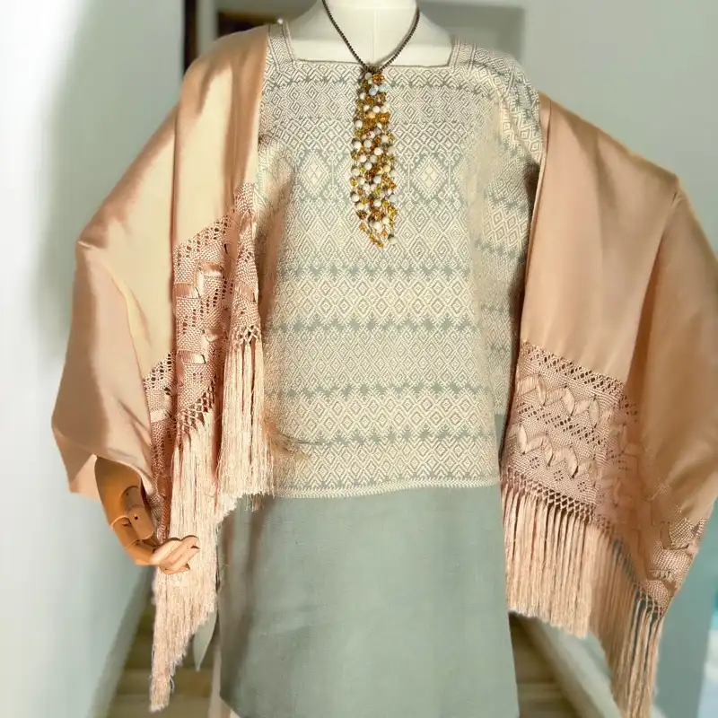 Huipil San Andrés verde seco - G - Imagen 7