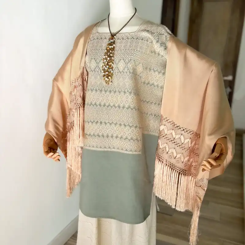 Huipil San Andrés verde seco - G - Imagen 6