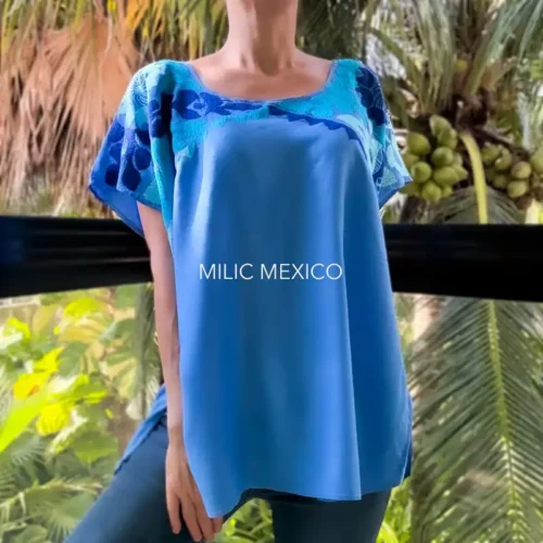 Blusón Jalapa azul cielo - XXG