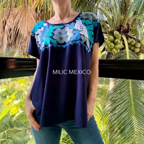 Blusón Jalapa azul marino - XXG