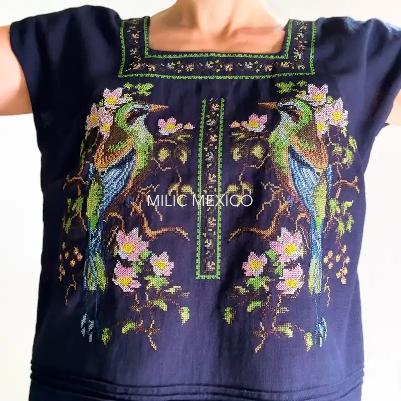 Blusa Tekit pájaros azul - G - Imagen 4