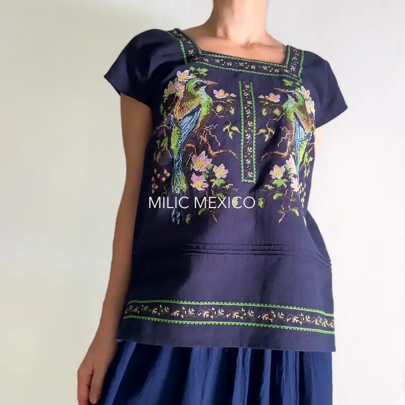 Blusa Tekit pájaros azul - G - Imagen 3