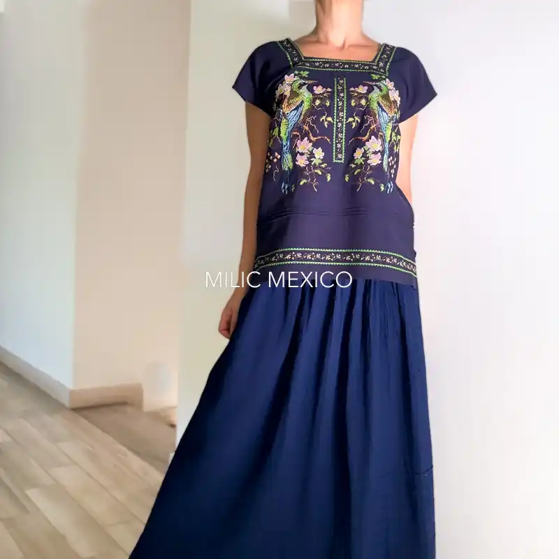 Blusa Tekit pájaros azul - G - Imagen 2